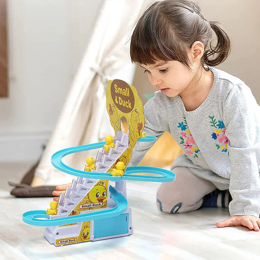 Why Kids Love the Stair Climbing Ducklings Race Track Set: The Fun of Motion and Repetition