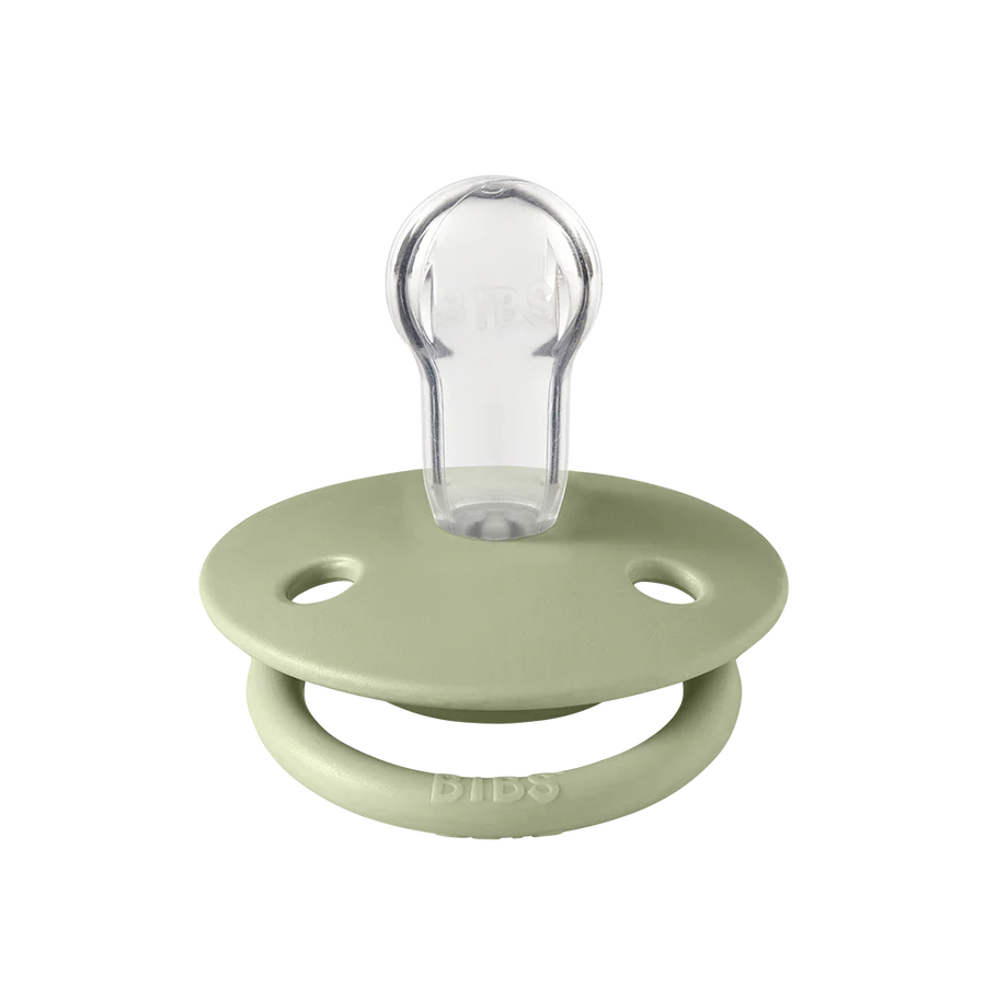 BIBS De Lux Silicone Round Pacifier, Onesize (Pack of 2)