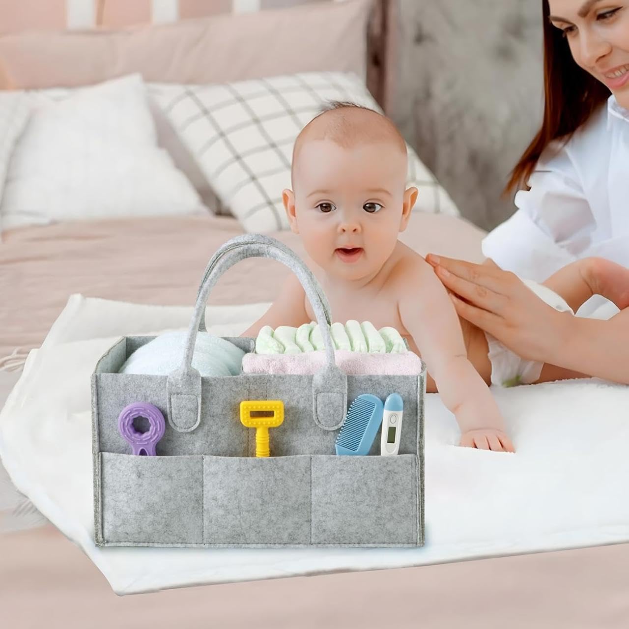 Baby Diaper Caddy Organizer